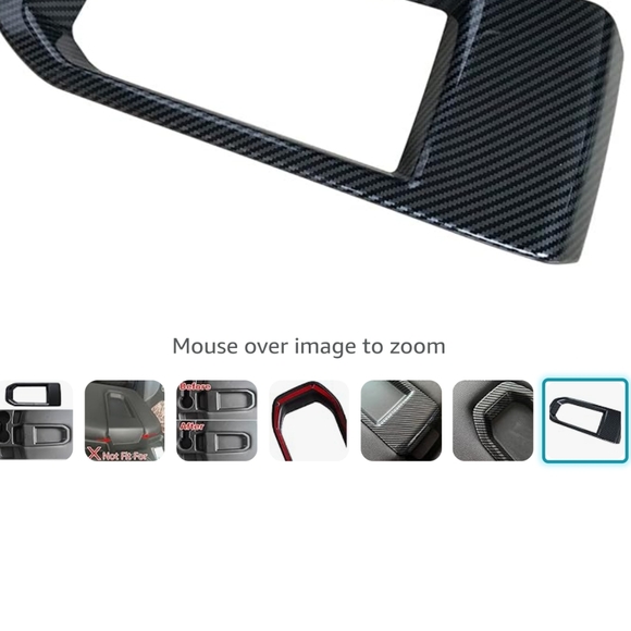 Car Accessories For Toyota CHR C-HR 2018 2019 2020 2021 2022 Interior Center Console Armrest Box Cover Trim ABS Carbon Fiber Color - View #8